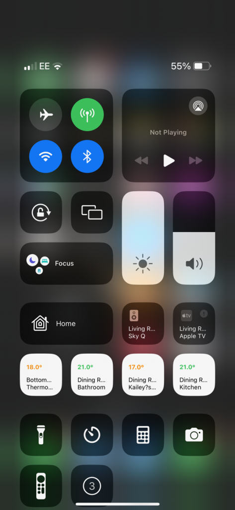 screenshot showing screen recording timer.